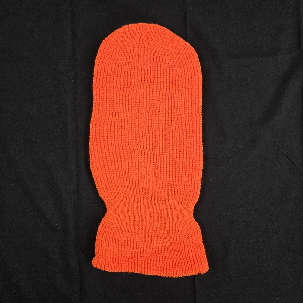 Get Money $ Ski Mask Mens Orange Full Face Cover Acrylic